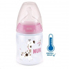 NUK Dojčenská fľaša NUK First Choice Temperature Control 150 ml pink