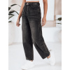 Čierne dámske široké džínsy UY2743 M
