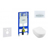 Geberit Duofix Modul na závesné WC s tlačidlom Sigma50, alpská biela + Villeroy Boch - WC a doska, DirectFlush, SoftClose, CeramicPlus 111.300.00.5 NI8