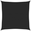 Slnečná plachta, 160 g/m², čierna, 5x5 m, HDPE