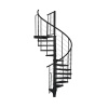 Minka STAIRS Vonkajšie točité schodisko Rondo Spino Zink Color čierne pr. 140 cm