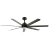 Lucci AIR Atlanta stropný ventilátor, 52 W, (Ø x v) 142 cm x 35 cm, čierna, 213183; 213183