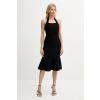 Šaty Guess SOFIE čierna farba, midi, priliehavé, W5YK39 Z2XY0 W5YK39.Z2XY0 L