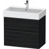 Duravit D-Neo skrinka 78.4x44.2x62.5 cm závesná kúpeľňová skrinka pod umývadlo dub DE437301616