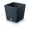 PROSPERPLAST Kvetináč FURU SQUARE LOW 30cm antracit