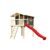Detské ihrisko KARIBU BENJAMIN 91208 tm. sivé LG2412 - áno - nie - unisex - áno - nie - 4ks - 1ks - od 6 rokov - KARIBU HOLZTECHNIK - 2,44m - drevo - Detské drevené domčeky - terragrau - 3,25m - 1,98m