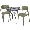 ROJAPLAST Set záhradného nábytku ZWMT-06 záhradný stôl 1 + 2 záhradné stoličky MARE ARMCHAIR