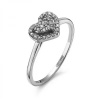 Blink-Blink Diamantový prsteň srdce z bieleho zlata 0.12 ct 1525BDG