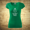Keep calm and oh shit!, Barva Zelená, Velikost M Bezvatriko.cz 208216