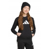 Detská mikina adidas čierna farba, s kapucňou, s potlačou, JV5267 164