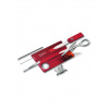 Multitool Victorinox Swiss Card Lite - transparent red