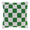 Butlers CHECKER STYLE Vankúš 50 x 50 cm - zelená