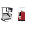Rancilio Silvia BC PID, white + Eureka Mignon Perfetto, CR ferrari red