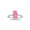 Thomas Sabo TR2459-052-9-52 Silver Ring with pink Gold Bears and Zirconia Ladies