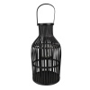 Clayre & Eef Čierny drevený lampáš s uchom - Ø 23*39 cm - Clayre & Eef