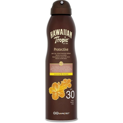 HAWAIIAN TROPIC Protective Dry Oil Continuous Spray SPF30 177 ml