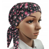 Šatka - Béžová béžová, biela, čierna, červená, ecru, ružová, sivá (Turban na onkologickej hlave CH-57)