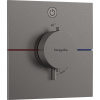 Hansgrohe ShowerSelect Comfort E, termostat pod omietku pre 1 spotrebič, čierna matná, HAN-15571670