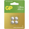 B30764 GP Ultra A76U alkalická gombíková batéria (LR44) (4 ks)