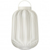 Blomus Prenosná stolová lampa LITO M 49 cm, LED, hodvábne sivá, oceľ