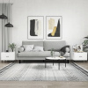 zahrada-XL Konferenčné stolíky 2 ks lesklé biele 50x50x40 cm kompoz. drevo 829433