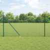 Zváraný plot s 13 stĺpikmi zelený 1,2x50 m oceľ