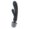 Vibrátor králik s masážerom Triple Lover sivý Satisfyer