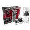 BRAVE'S GUIDE - sada: pohár na pivo 400 ml, pohár na whisky 270 ml, pohár na vodku 35 ml (čierny)