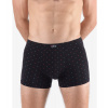 GINA pánské boxerky s kratší nohavičkou, kratší nohavička, šité, s potiskem 73133P - černá martini 58/60, vel. 58/60, černá martini