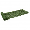 vidaXL Balkónová zástena s tmavozelenými listami 600x75 cm - Zelená - 135430-81773