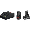 Bosch Professional 1600A01NC9 GAL 12V-40 plus 1x GBA 12V 2.0Ah plus 1x GBA 12V 4.0Ah akumulátor do nářadí a nabíječka 12 V 2 Ah, 6 Ah Li-Ion