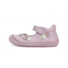 Dievčenská kožená poltopánka D.D.step H063-41152A BAREFOOT mauve
