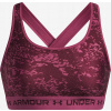 Under Armour Dámska podprsenka Under Armour Crossback Mid Print-RED