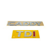Znak nápis VW Caddy TDI 2K5853687 pečiatka (Znak nápis VW Caddy TDI 2K5853687 pečiatka)