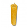 Včelí vosk -sviečka - ručne točená z medzistienky – 160x30 mm