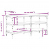 vidaXL Lavička na topánky dymový dub 100x38,5x49 cm kompozitné drevo - Hnedá - 33577-174764