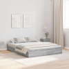 zahrada-XL Rám postele s úložným prostorem Sivý dub sonoma 135 x 190 cm 3335322