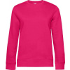 B&C | QUEEN Crew Neck, Dámska mikina, ružová magenta, S