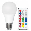 Žiarovka, žiarivka - RGB LED žiarovka s diaľkovým ovládaním 9W E27 pre diaľkové ovládanie (RGB LED žiarovka s diaľkovým ovládaním 9W E27 pre diaľkové ovládanie)
