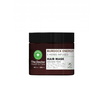 The Doctor Burdock Energy 5 Herbs Infused posilujúca maska na vlasy 295 ml