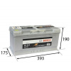 Bosch autobatéria 110Ah, S5 12V 920A, 0 092 S50 150