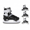 Nils Extreme NH10905 Kolečkové brusle 4v1, černé, vel.S (31-34)