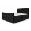 Wilsondo Manželská boxspring posteľ Beno Plus - čierna Rozmer: 200x200