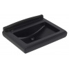 Villeroy & Boch Hommage Umývadlo 75x58 cm ,s prepadom, 3 otvory na batériu, CeramicPlus, Pure Black 7101A1R7