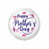 Godan Fóliový balón Mother's day, 48 cm, okrúhly, biely