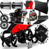 Kultivátor Hortmasz 84 cm 4096 W 9,5 HP (PEVNÝ BENZÍN PREVODOVÝ VEŽOVÝ PLUH KOVOVÉ KOLESÁ SKARIFICER XL DOLLAR)