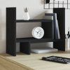 Organizér na stôl, čierny 38,5x17x39 cm, kompozitné drevo-ForU-848060