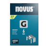 NOVUS tenké, ploché drôtené sponky typ G, 11/6 mm, 5000 ks
