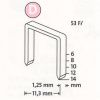 NOVUS spona D 53F Variant: 8 mm. 1 200 ks. 042-0375