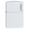 Zippo White Matte Logo 26417